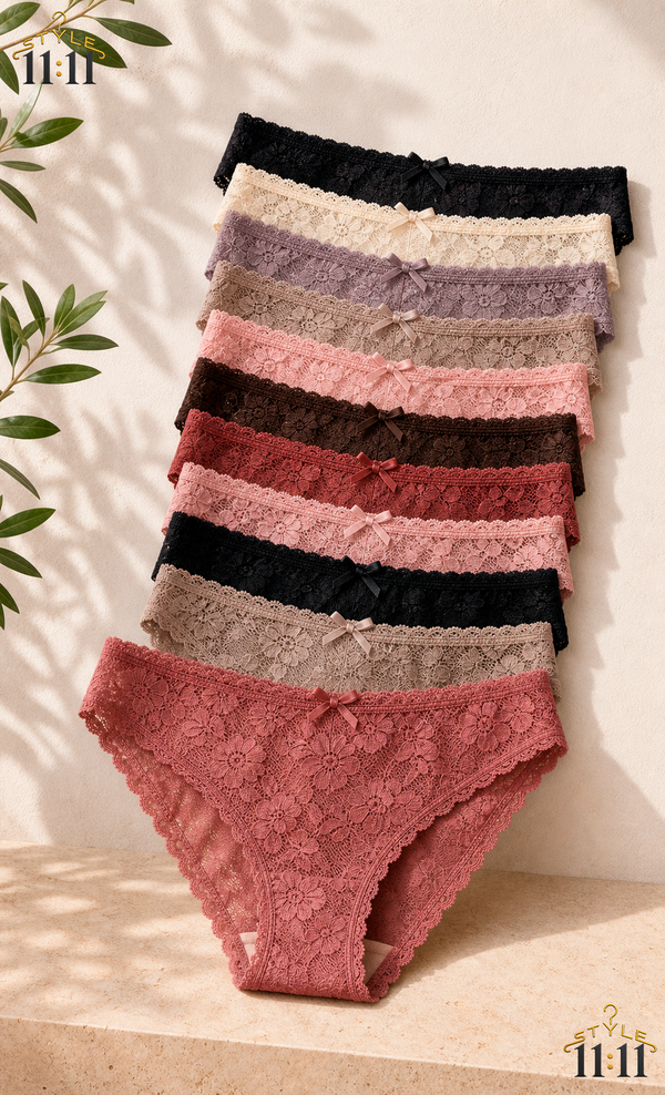 Bragas de Encaje Elegantes 💐 $3 c/u | ¡2 por $5! | 12 Modelos