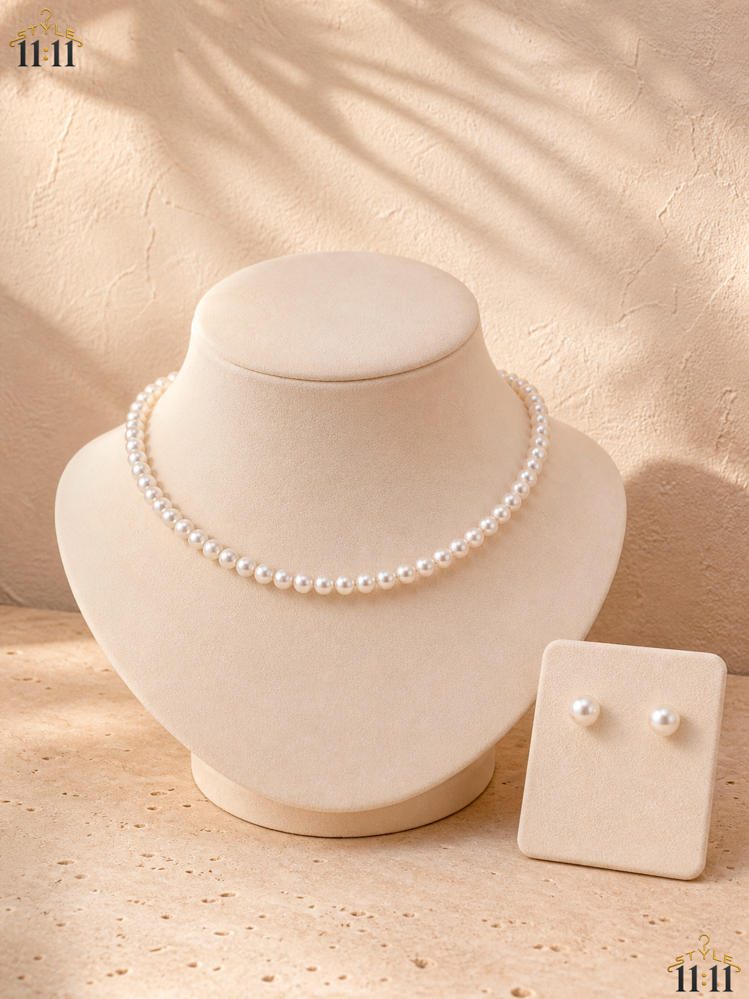 Set Collar y Aretes de Perlas 🤍 $8 | Elegante para Vacaciones