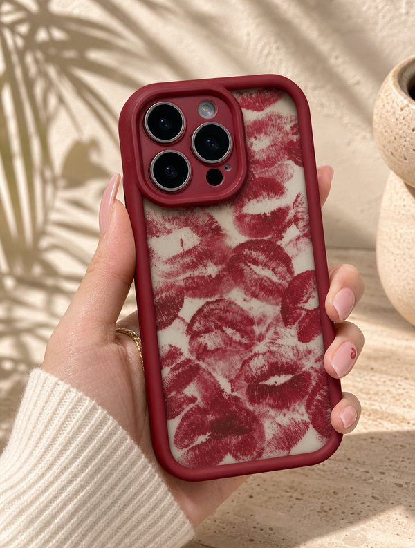 Funda iPhone Labios Rojos 💋 $5 | Anti-Golpes | iPhone 13 Pro Max