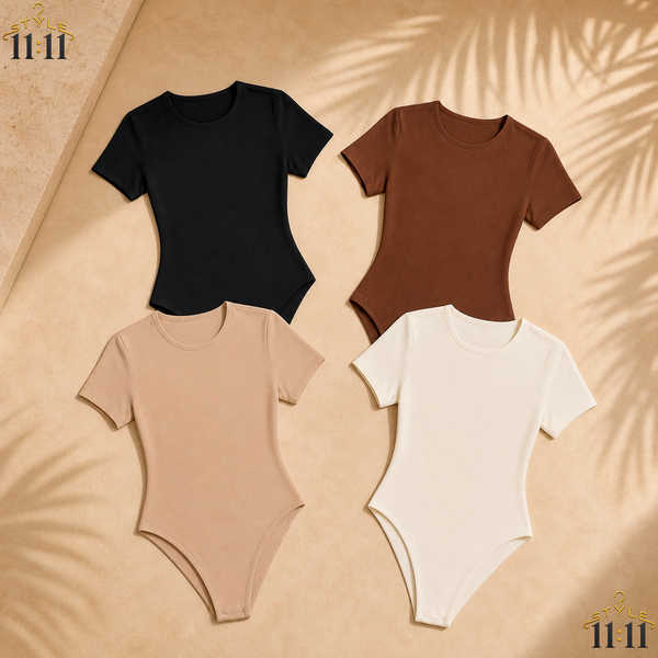 Body de Punto BASICS 🤍 $5 c/u | Liso Cuello Redondo | Varios Colores | Talla M