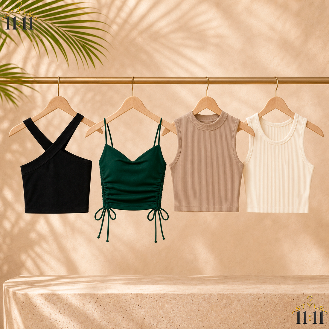 Top de Tirantes Unity 🌿 $7 c/u | Punto Acanalado | Varios Colores