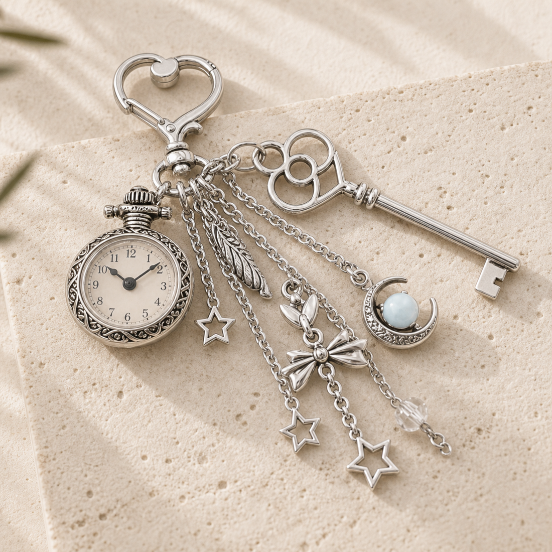 Reloj de Bolsillo Corazón ⏳ $12 | Collar Retro Steampunk