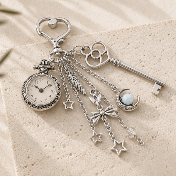 Reloj de Bolsillo Corazón ⏳ $12 | Collar Retro Steampunk