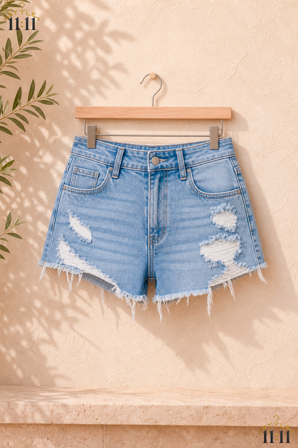 Shorts Vaqueros Rivivi ☀️ $25 | Azul Claro Desgastado | Talla M