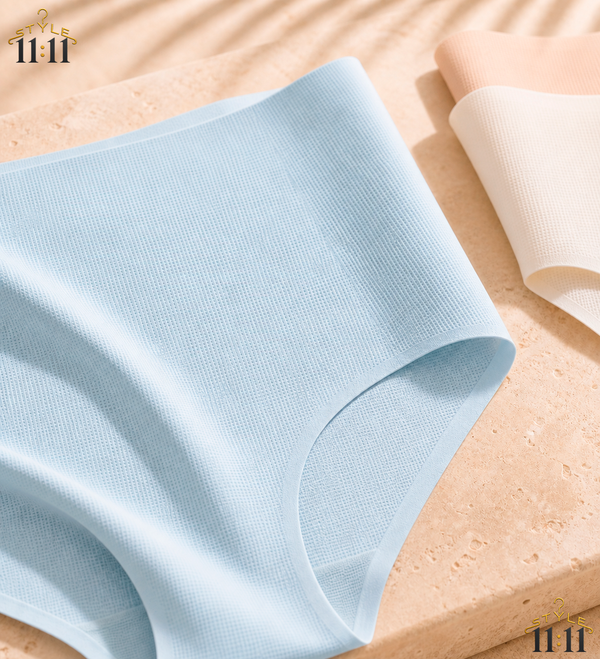Pack 3 Bragas Básicas LUVLETTE 🤍 $15 | Cintura Alta Colores Pastel | M