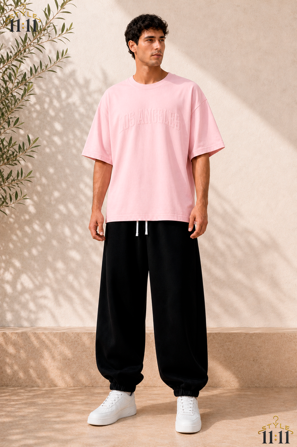 Camiseta Rosa Hypemode 🌸 $18 | Talla Grande Cómoda para Hombre